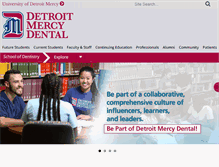 Tablet Screenshot of dental.udmercy.edu
