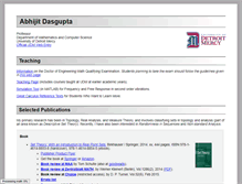Tablet Screenshot of dasgupab.faculty.udmercy.edu
