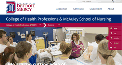Desktop Screenshot of healthprofessions.udmercy.edu