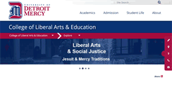Desktop Screenshot of libarts.udmercy.edu