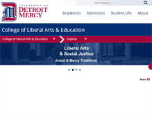 Tablet Screenshot of libarts.udmercy.edu