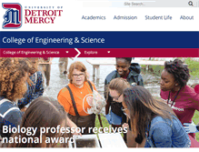 Tablet Screenshot of eng-sci.udmercy.edu