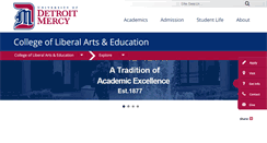 Desktop Screenshot of liberalarts.udmercy.edu